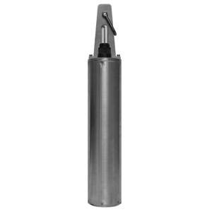 Stainless steel trillium slim posthole standing upright
