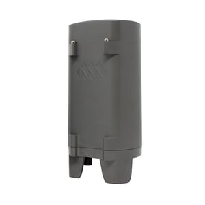 Grey battery enclosure with nanometrics logo